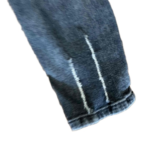 Shein Men's Skinny Jeans Paint Splatter Distressed Dark Wash Size 34 - Picture 5 of 16